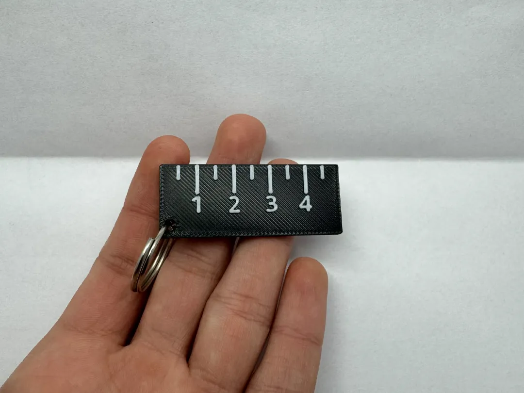 Ruler keychain - Free 3D Print Model - MakerWorld