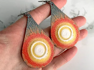 Sunburst Earrings HueForge