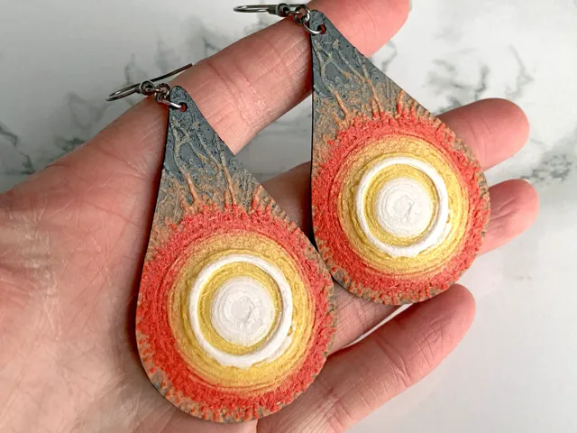 Sunburst Earrings HueForge
