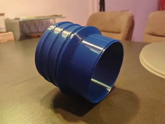 KG / HT / DN 110 auf 125mm Spiralschlauch Adapter