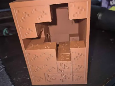 Old Minecraft Cave Book Nook -AMS