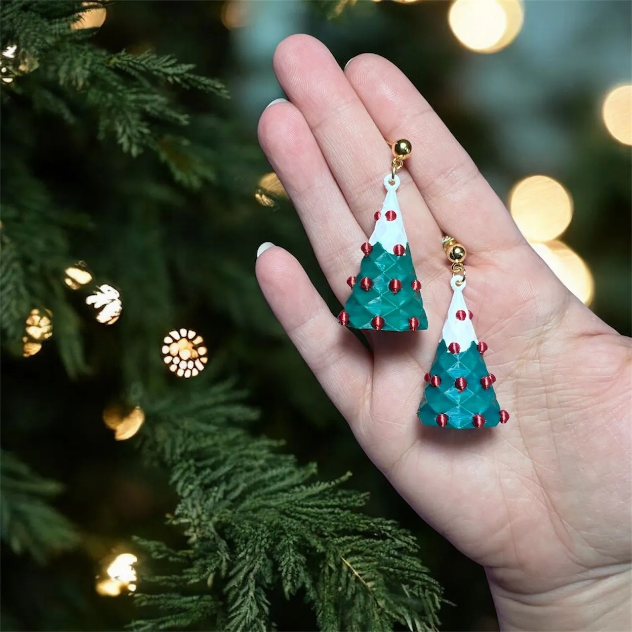 Pendientes árbol navidad view 2