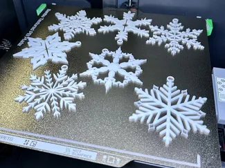Snowflake ornaments set_1