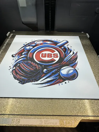 Chicago Cubs - MLB Hueforge - Free 3D Print Model - MakerWorld