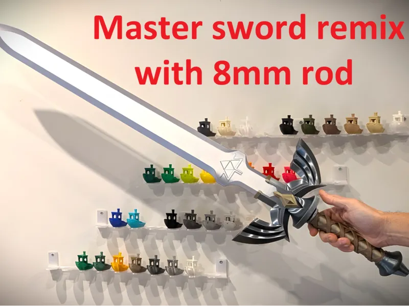 Master Sword modified for 8mm alulinium rod