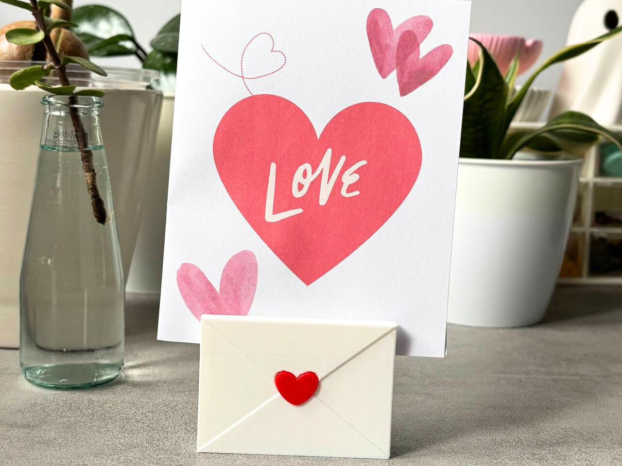 Valentine Envelope Photo and Card Holder