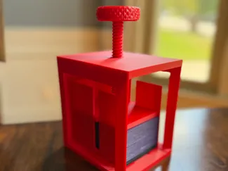Overly Engineered Sleeved Card Press