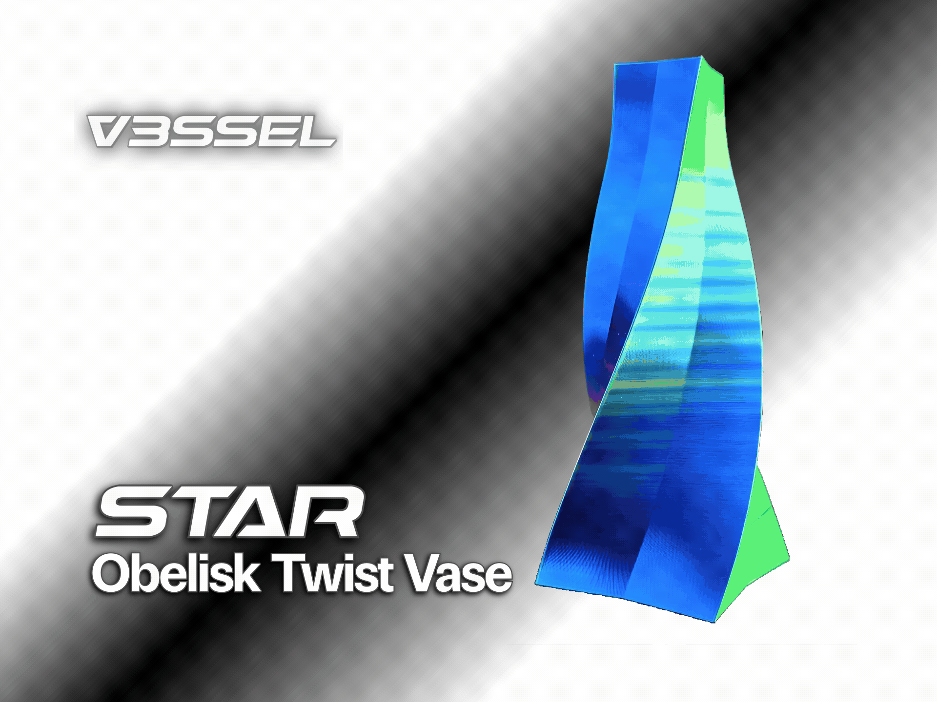 Obelisk Twist VASE - STAR