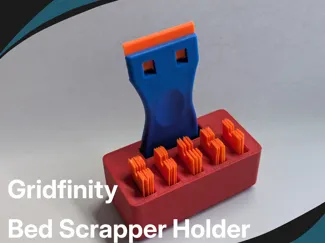 Gridfinity Bed Scraper holder