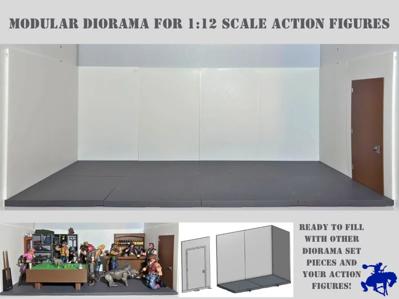 Modular Diorama Set for 1:12 Scale Action Figures