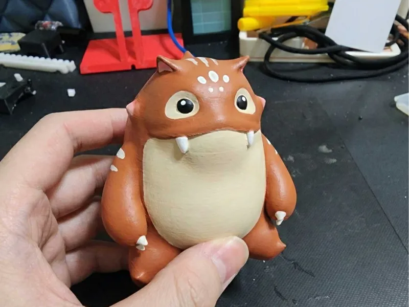 魔物獵人荒野莫利巴滾桶(白模)