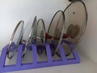 Lid stand, easy to assemble 6 pieces per plate