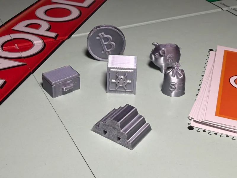 Monopoly Spielfiguren - Thema: Money/Finance 