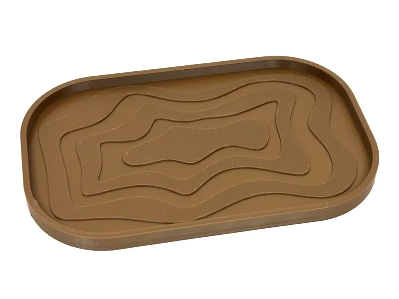 Porte savon design topographique