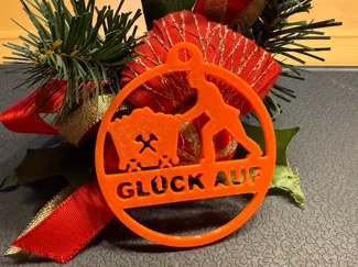 Glück Auf Weinachtsschmuck