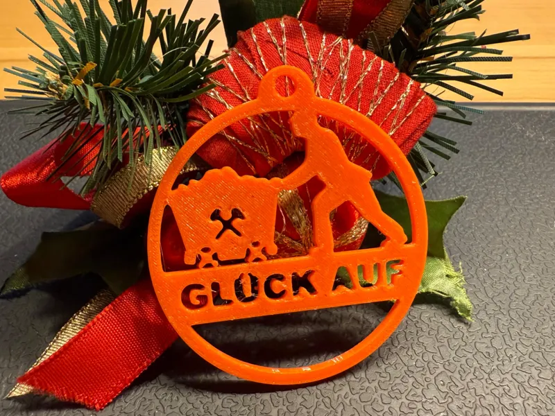 Glück Auf Weinachtsschmuck