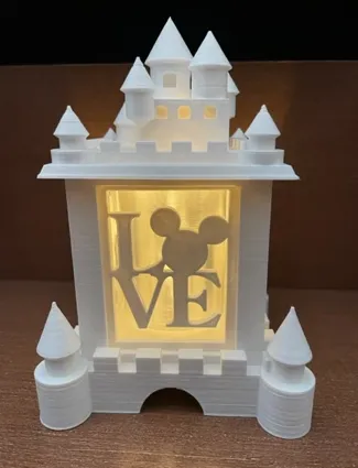 Disney Castle Holiday Tealight Lantern