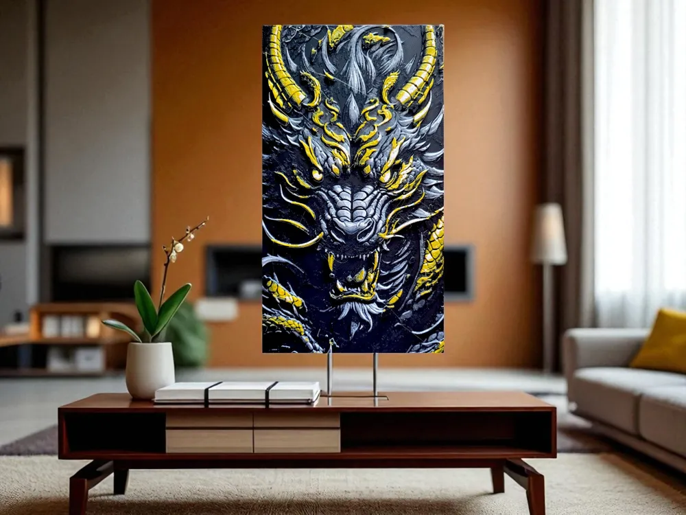 Hueforge Black & Gold Dragon - Free 3D Print Model - MakerWorld