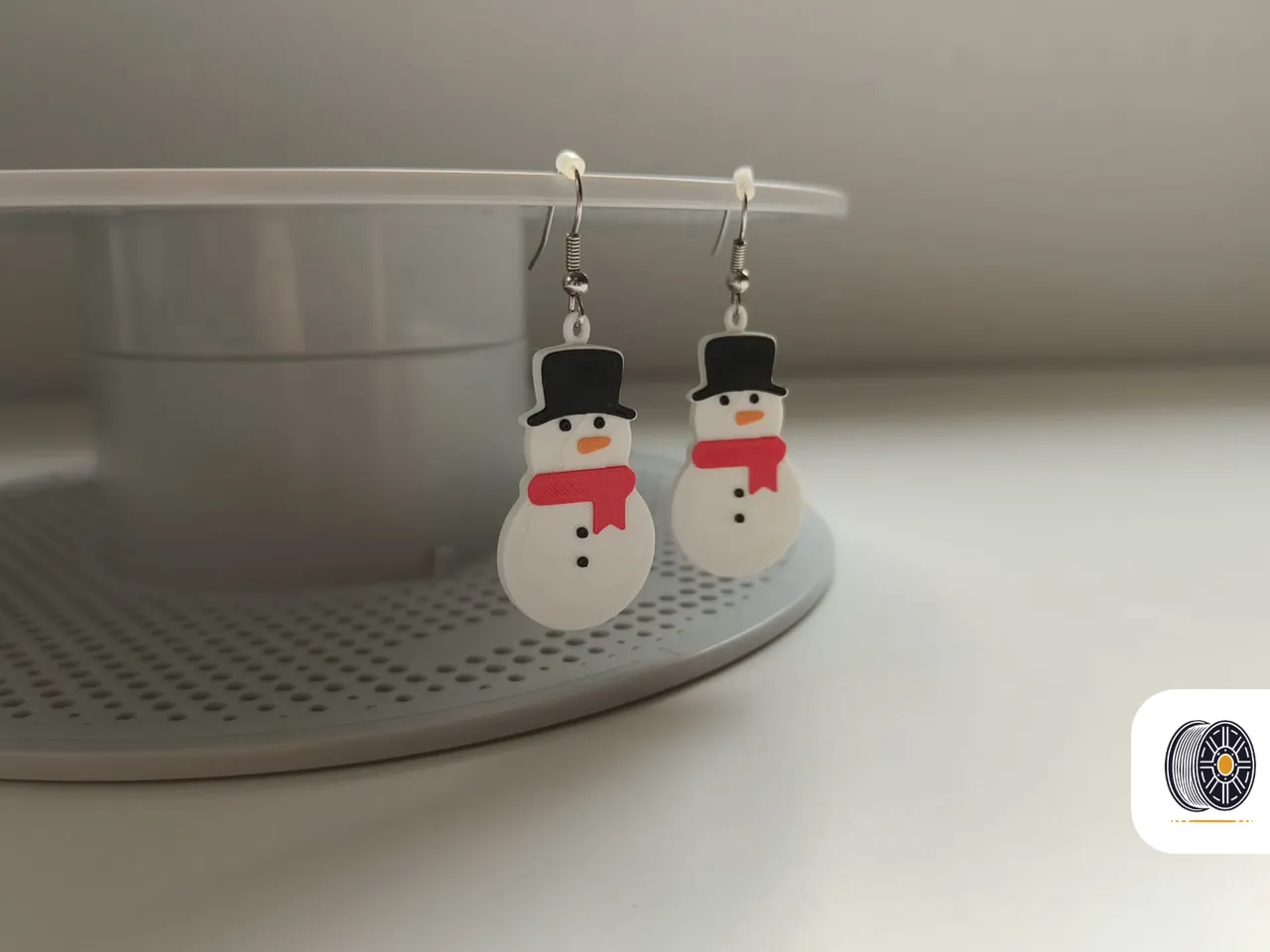 Mini Snowman Earrings view 3