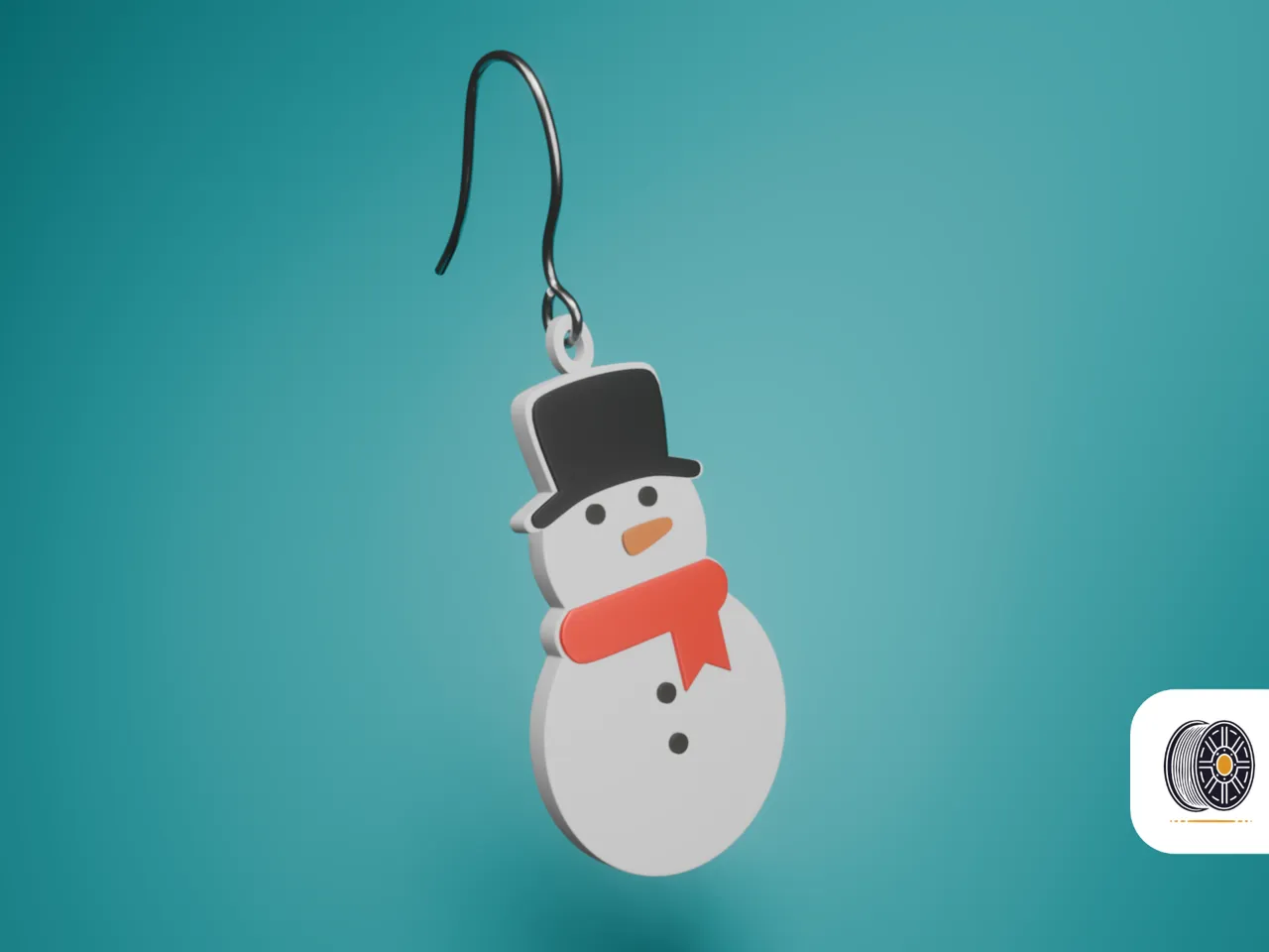 Mini Snowman Earrings view 2