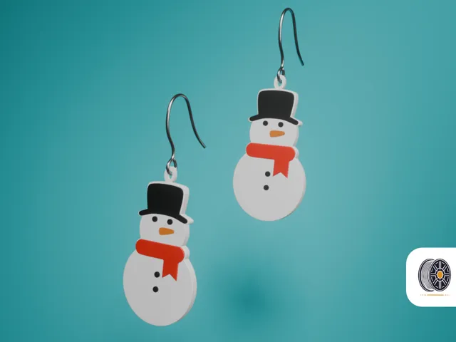 Mini Snowman Earrings