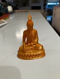 Bouddha doré à suspendre pour le sapin — photo 1
