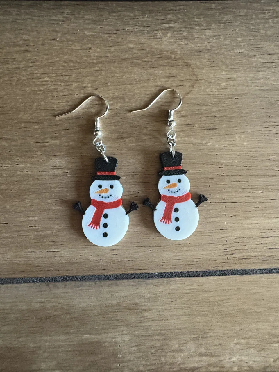 Snowman Earrings view 2