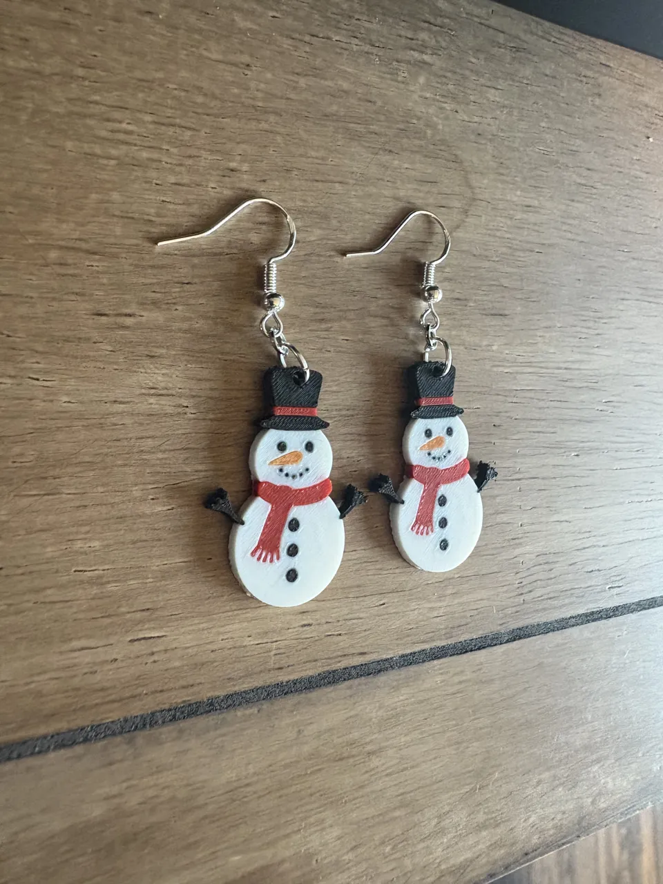 Snowman Earrings view 3