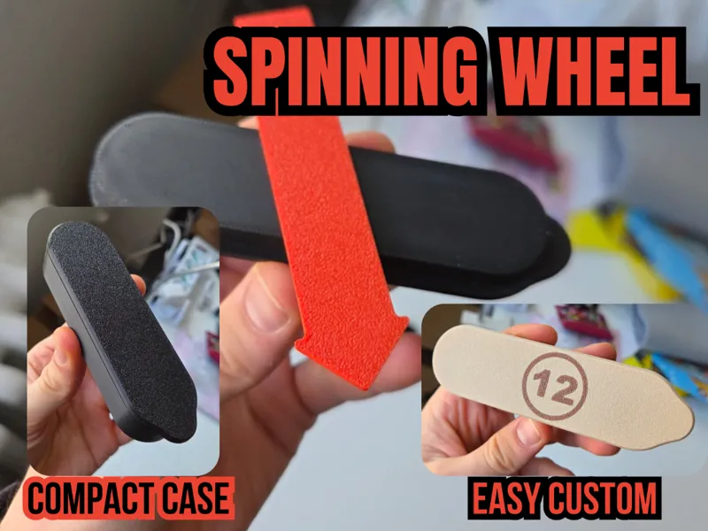 Spinning wheel with case - team picker