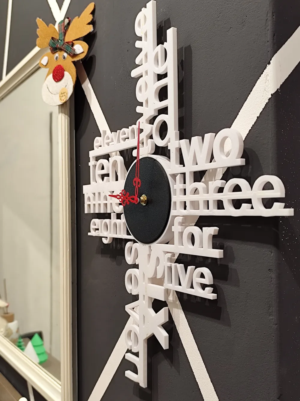 Clock with letters by 3DItaly - MakerWorld