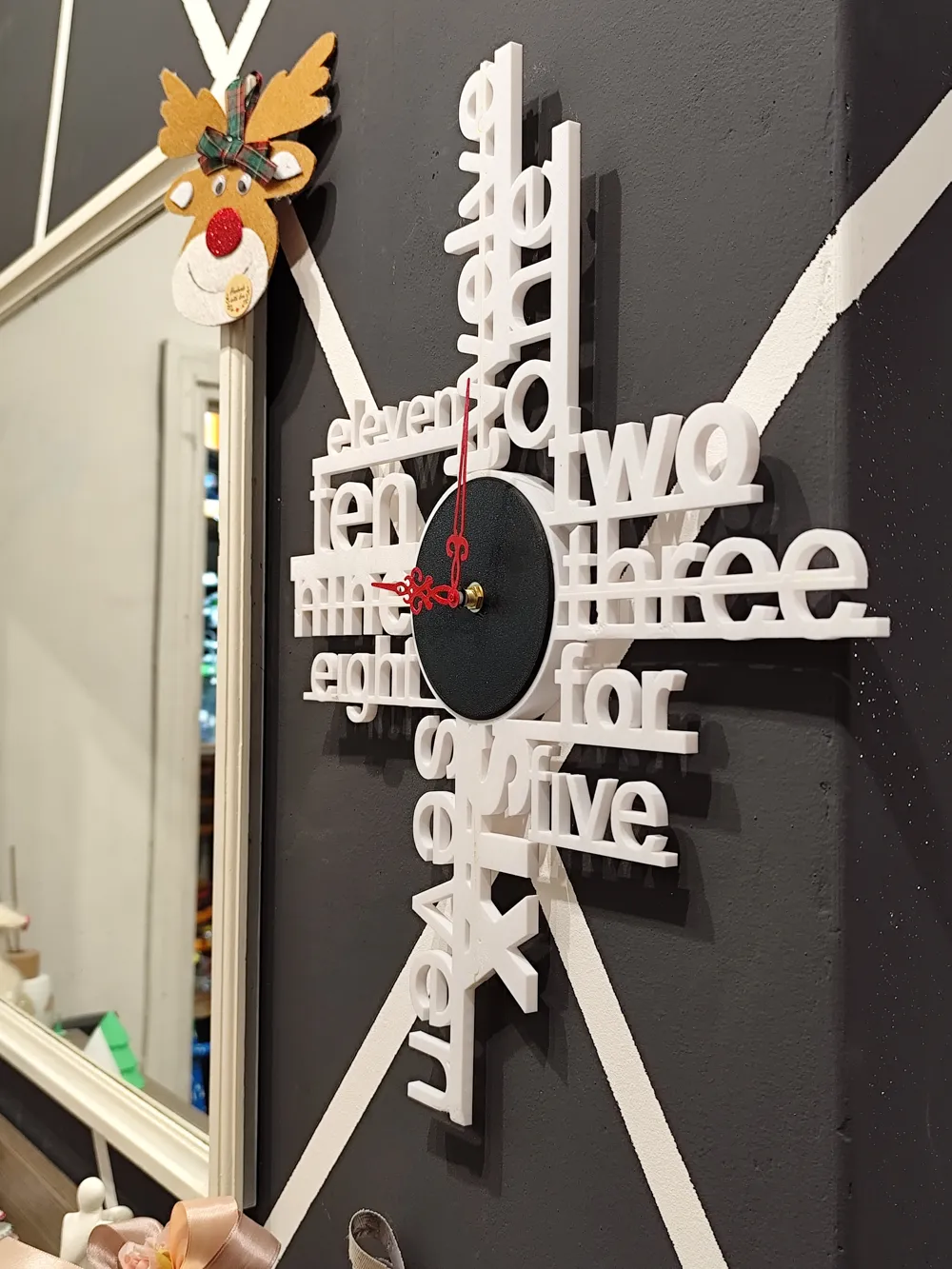 Clock with letters by 3DItaly - MakerWorld