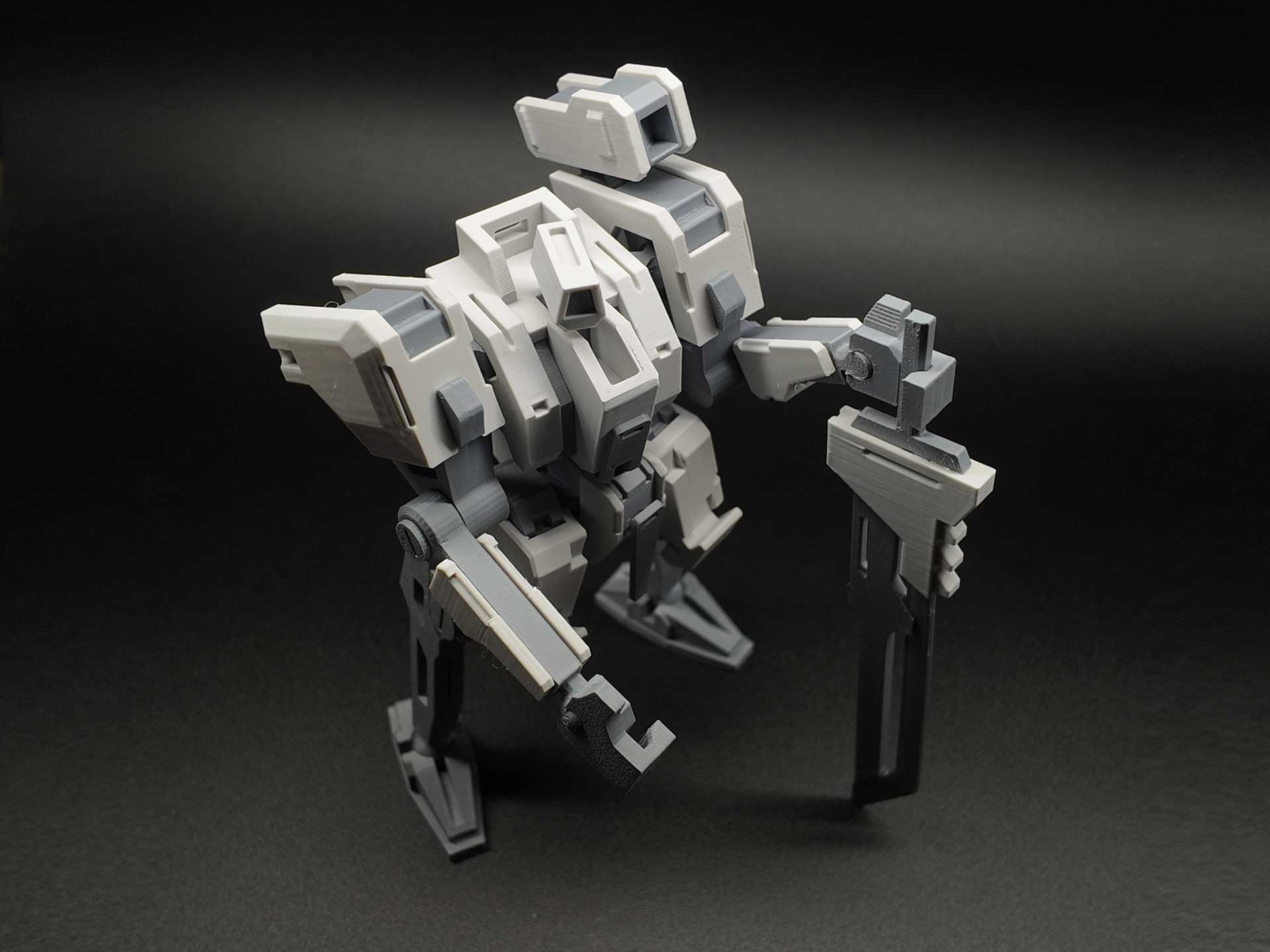 Miniatura 1 do modelo 3D 「极冠集团 」灰影突击者：近战特化型机甲