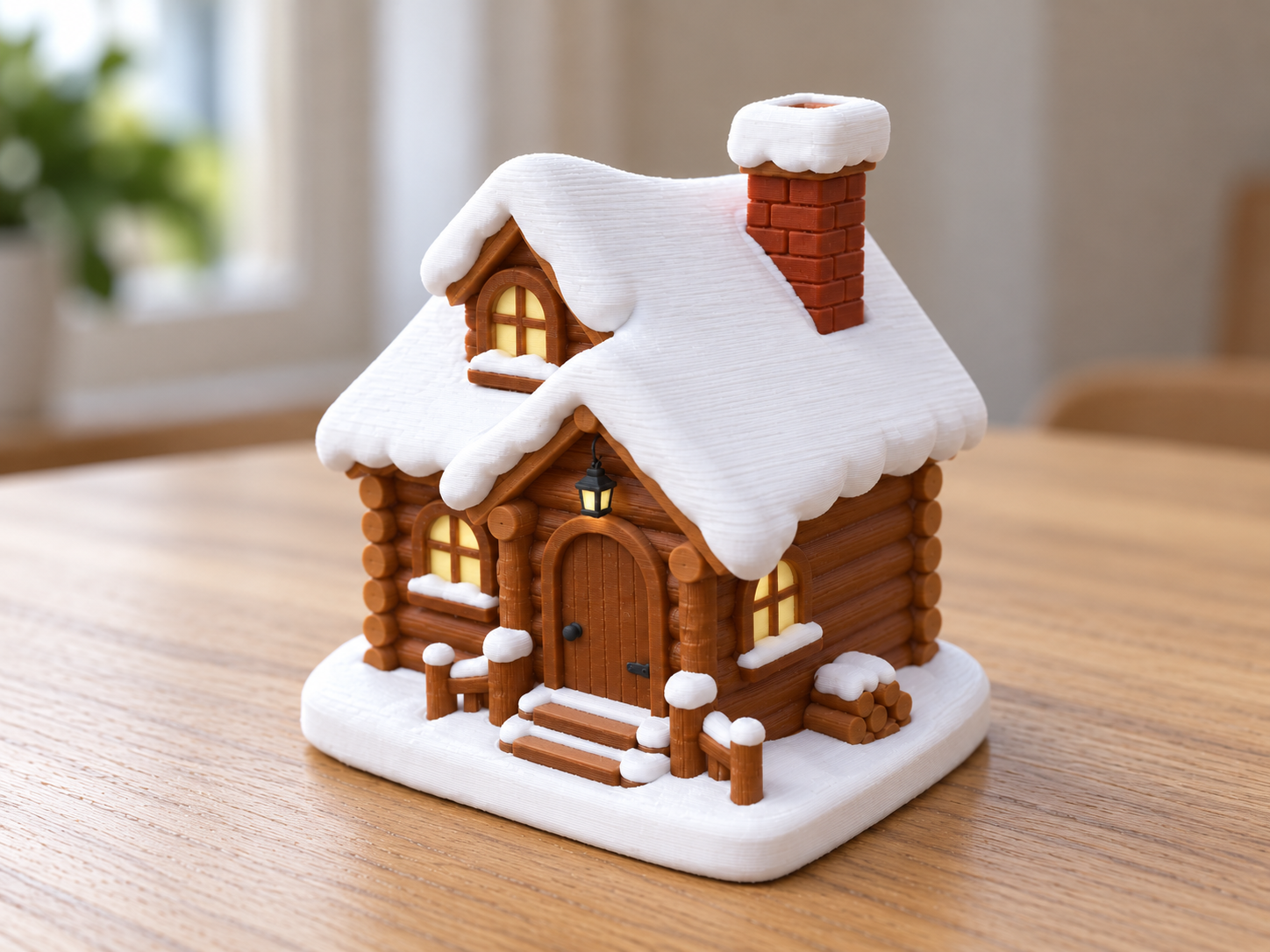 Snowy log cabin | Cozy winter cottage - 1