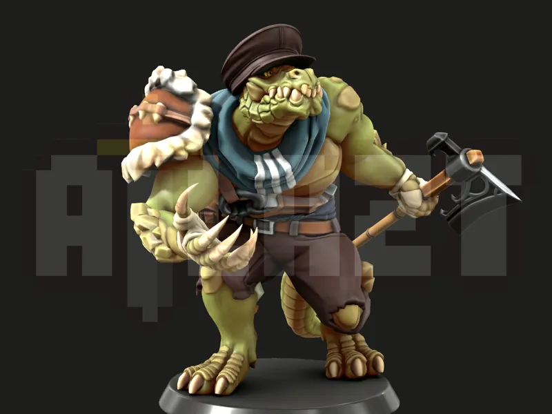 DnD miniature Mr.Croc The Adventurer 