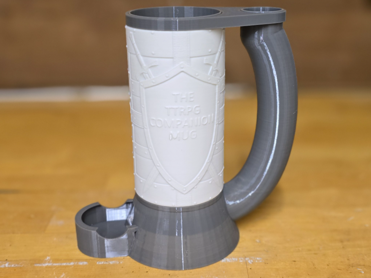 TTRPG Companion Mug - Custom Shield Sleeve