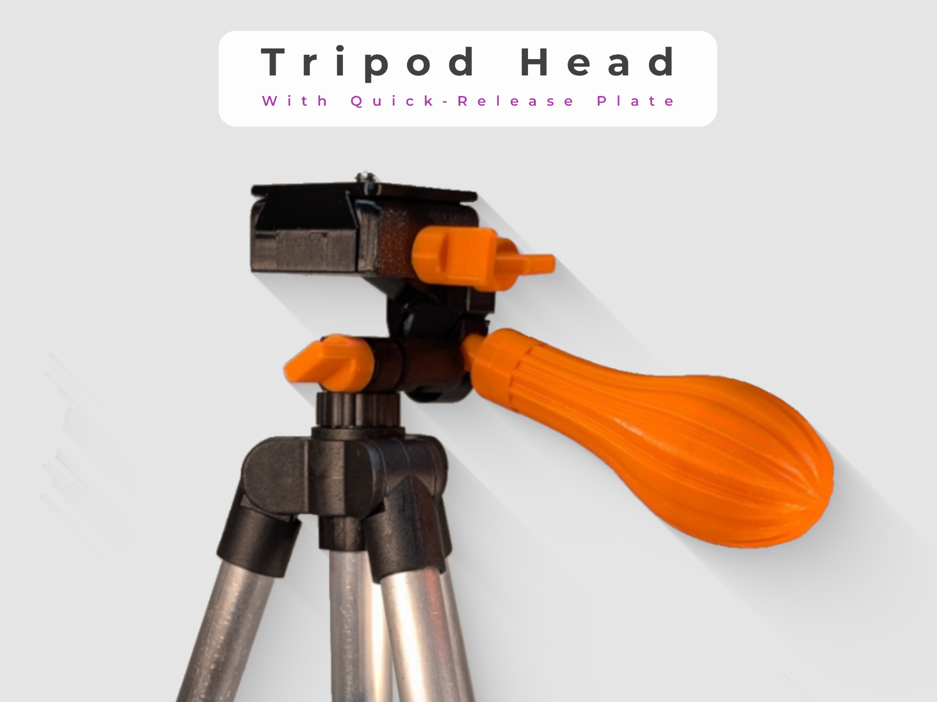 Tripod head with quick-release plate
