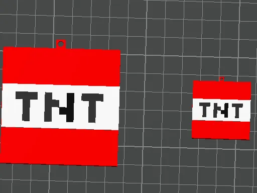 Minecraft TNT Keychains