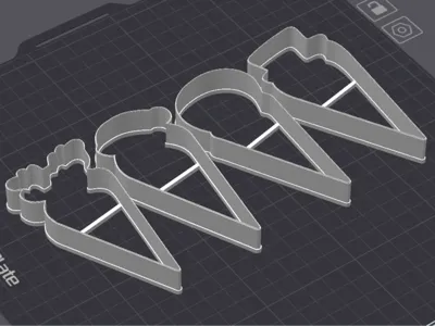 Cone shaped Christmas Cookie Cutters