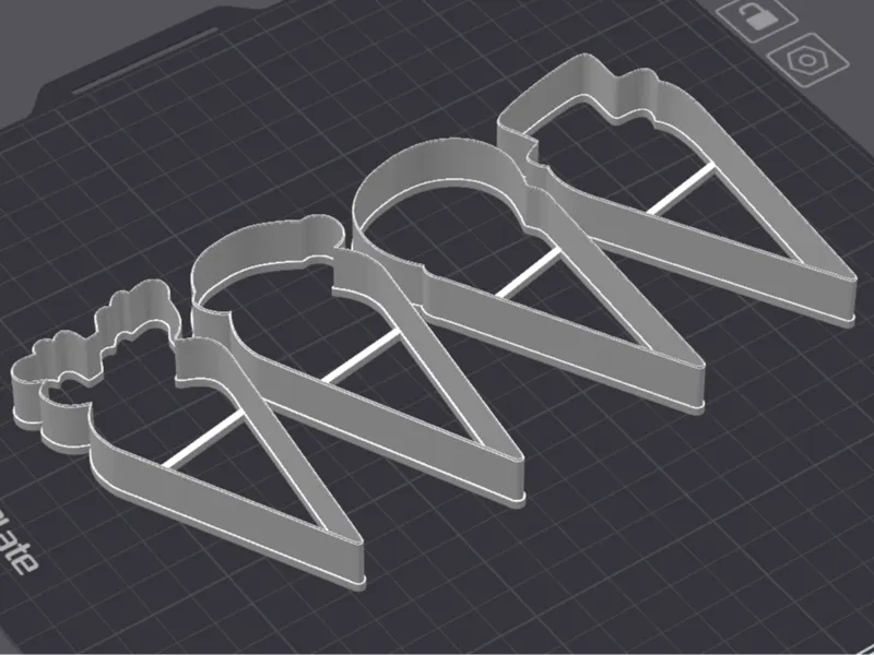 Cone shaped Christmas Cookie Cutters