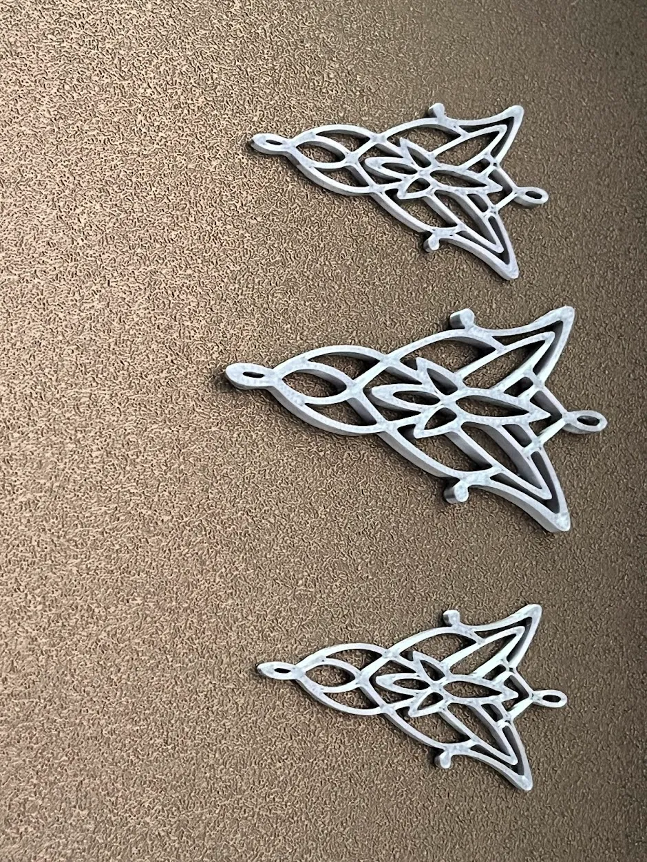Lord of the rings (Evenstar Pendant and earrings) view 4