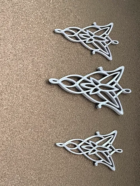Lord of the rings (Evenstar Pendant and earrings) view 4