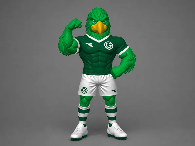 mascote do goias multicolor [ams] 4 cores