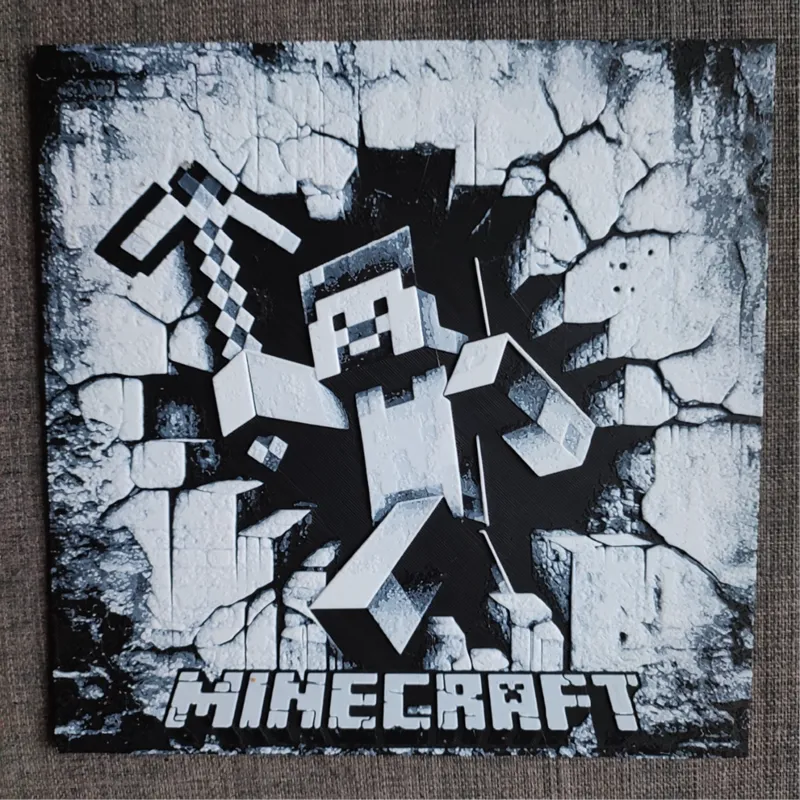 3-color HueForge Minecraft