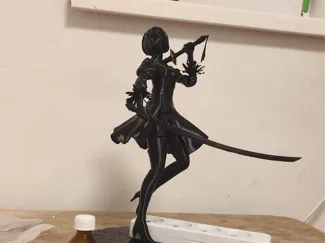 2B with 2 swords