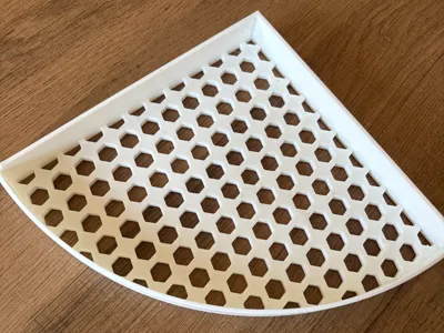 Shower corner shelf