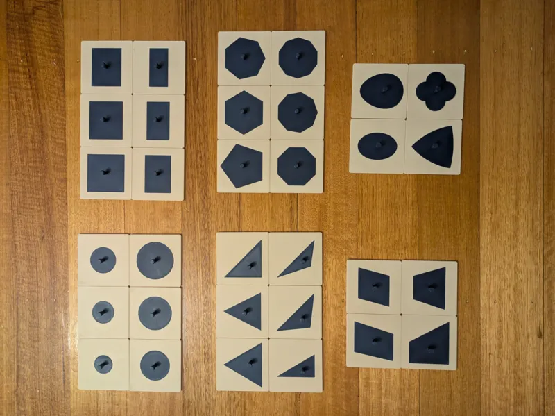 COMPLETE Montessori Geometric Cabinet
