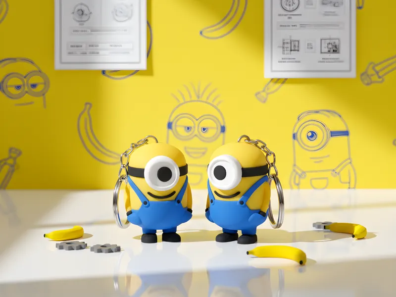 Minion Bros Keychain