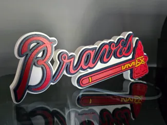 Atlanta Braves Self Standing Sign