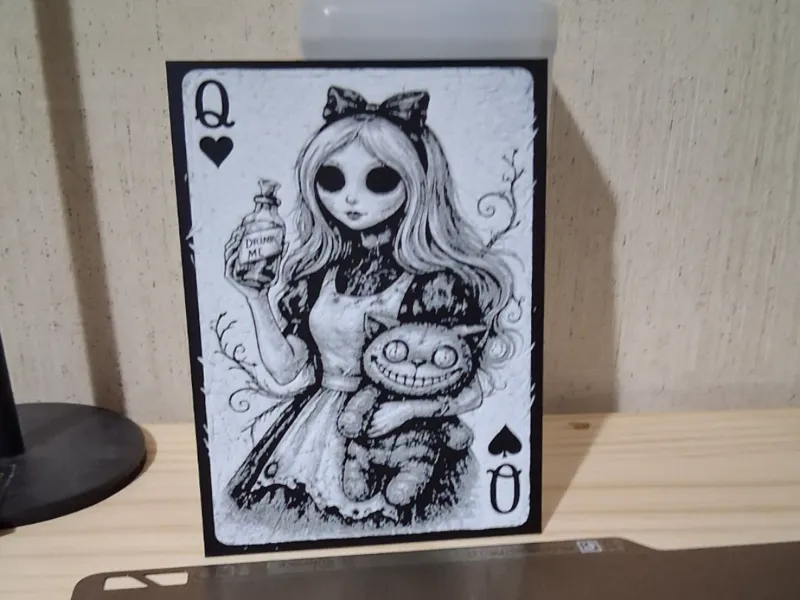 Alice on card