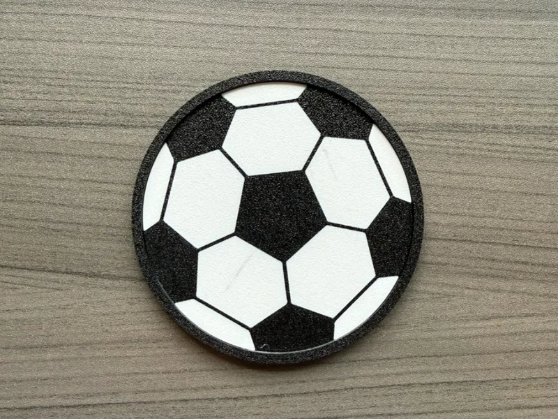 Soccer Ball Coasters 90x2mm Futbol Football